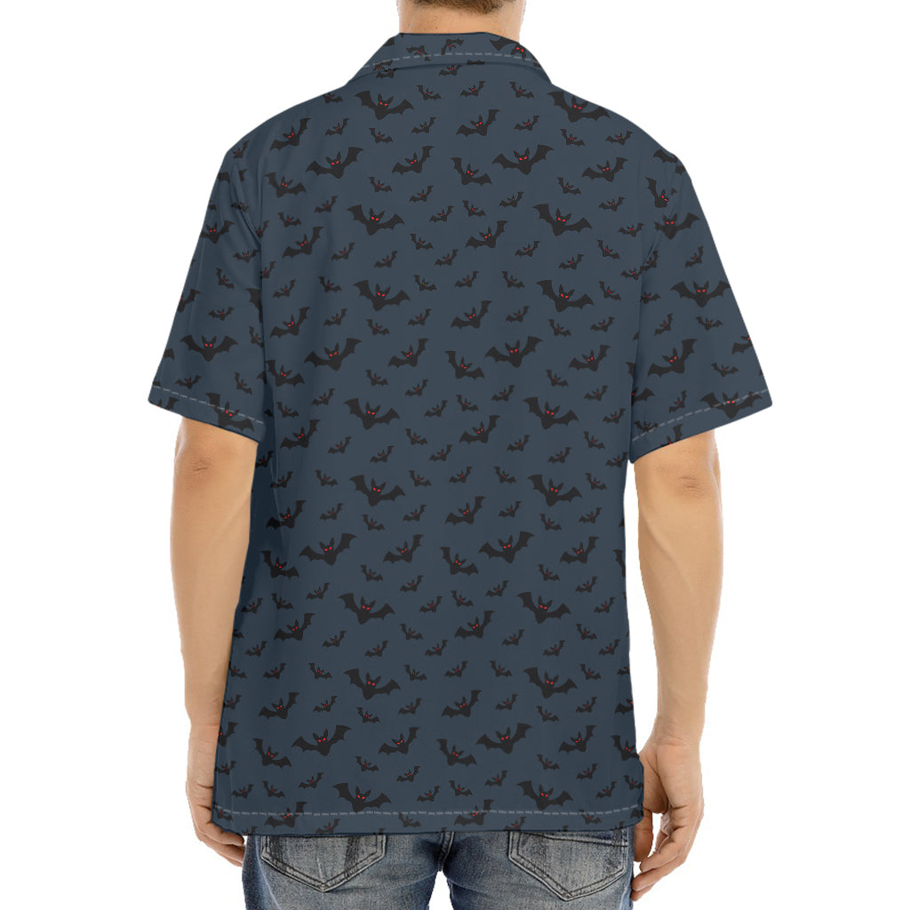 Halloween Vampire Bat Pattern Print Aloha Shirt