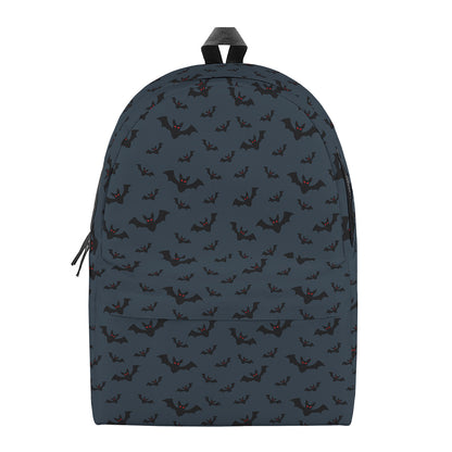 Halloween Vampire Bat Pattern Print Backpack
