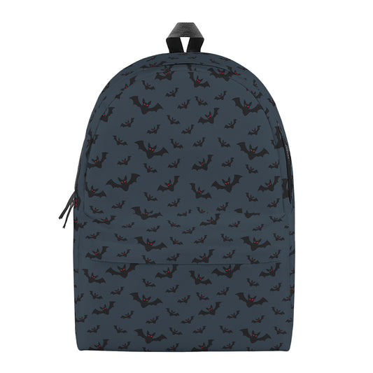 Halloween Vampire Bat Pattern Print Backpack