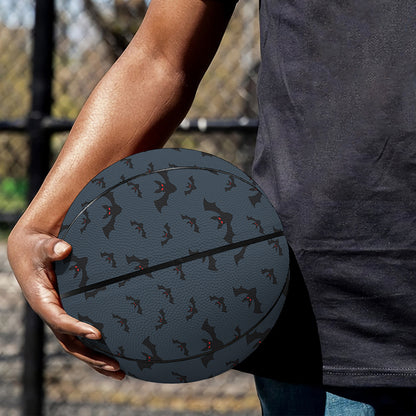 Halloween Vampire Bat Pattern Print Basketball