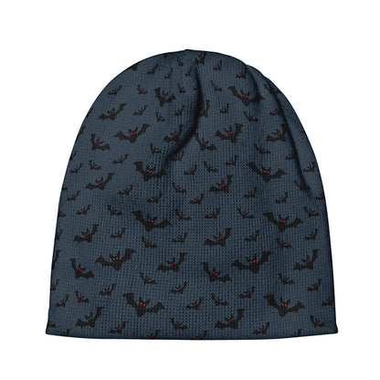 Halloween Vampire Bat Pattern Print Beanie