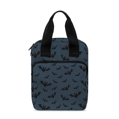 Halloween Vampire Bat Pattern Print Bible Tote Bag