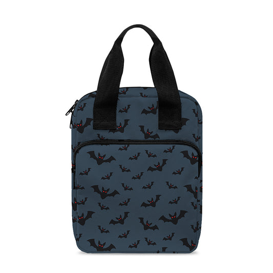 Halloween Vampire Bat Pattern Print Bible Tote Bag