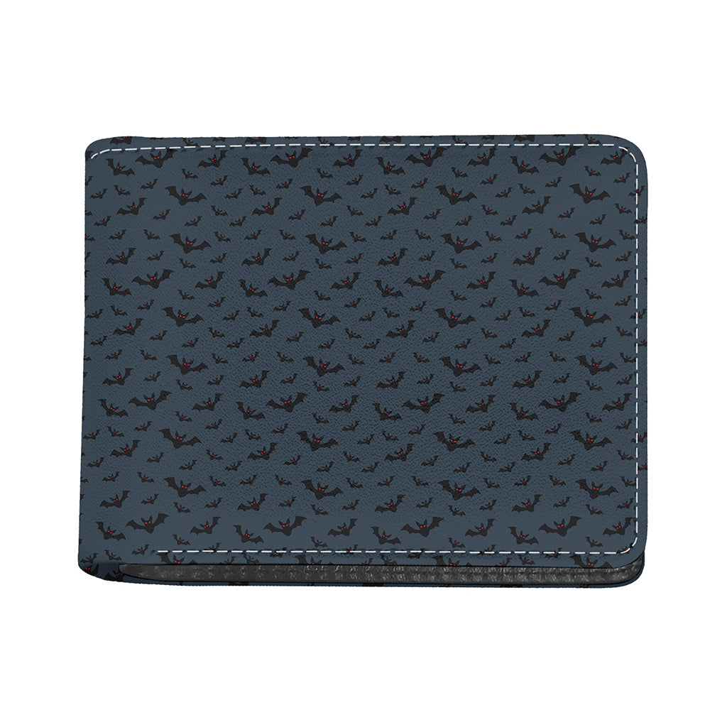 Halloween Vampire Bat Pattern Print Bifold Wallet
