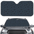 Halloween Vampire Bat Pattern Print Car Windshield Sun Shade