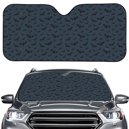 Halloween Vampire Bat Pattern Print Car Windshield Sun Shade