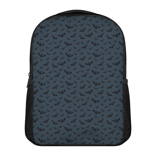 Halloween Vampire Bat Pattern Print Casual Backpack