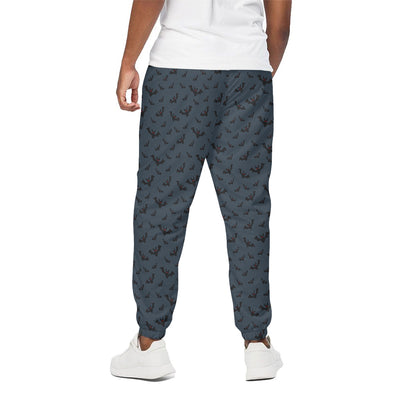 Halloween Vampire Bat Pattern Print Cotton Pants