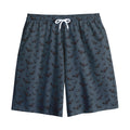Halloween Vampire Bat Pattern Print Cotton Shorts