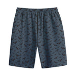Halloween Vampire Bat Pattern Print Cotton Shorts