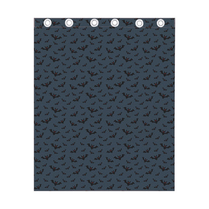 Halloween Vampire Bat Pattern Print Curtain