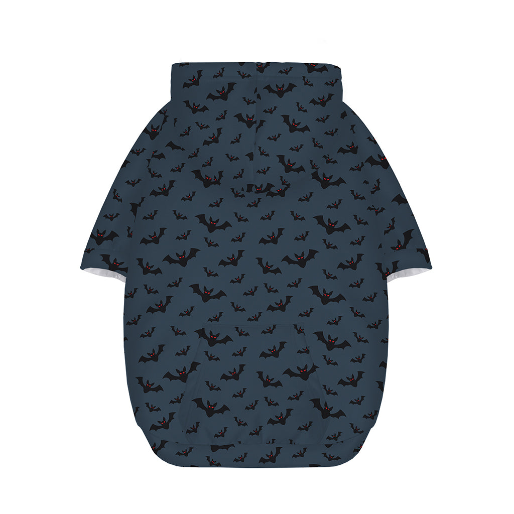 Halloween Vampire Bat Pattern Print Dog Zip Up Hoodie