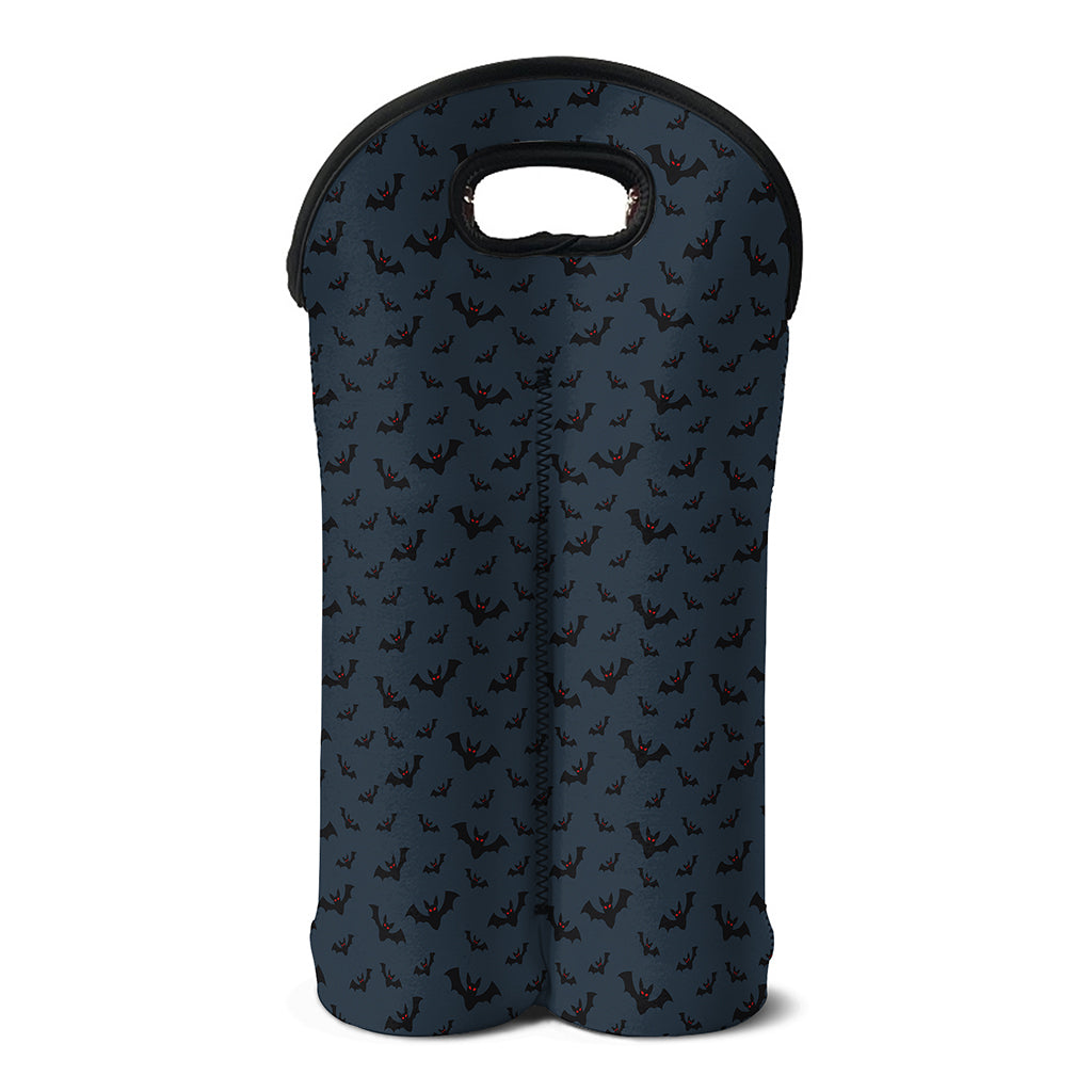 Halloween Vampire Bat Pattern Print Double Neoprene Wine Tote