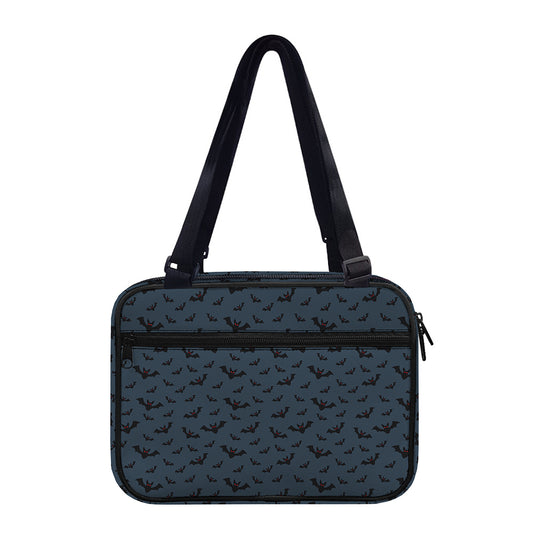 Halloween Vampire Bat Pattern Print Double Strap Bible Bag