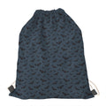 Halloween Vampire Bat Pattern Print Drawstring Bag