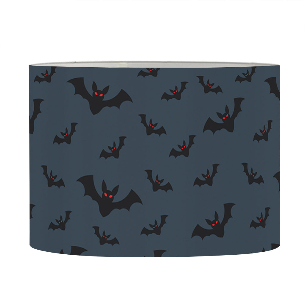 Halloween Vampire Bat Pattern Print Drum Lamp Shade