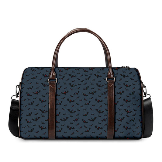 Halloween Vampire Bat Pattern Print Duffle Bag