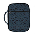 Halloween Vampire Bat Pattern Print Front Pocket Bible Bag