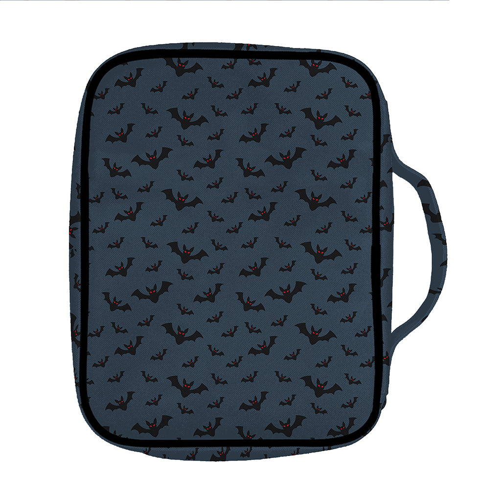 Halloween Vampire Bat Pattern Print Front Pocket Bible Bag