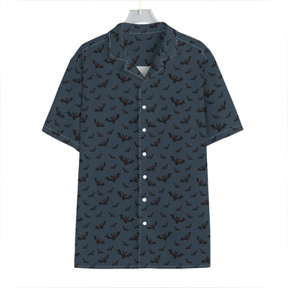Halloween Vampire Bat Pattern Print Hawaiian Shirt