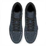 Halloween Vampire Bat Pattern Print High Top Leather Sneakers
