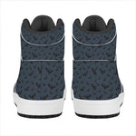 Halloween Vampire Bat Pattern Print High Top Leather Sneakers