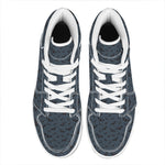 Halloween Vampire Bat Pattern Print High Top Leather Sneakers