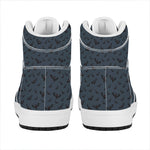 Halloween Vampire Bat Pattern Print High Top Leather Sneakers