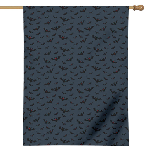 Halloween Vampire Bat Pattern Print House Flag