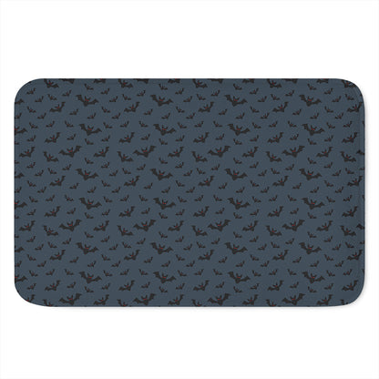 Halloween Vampire Bat Pattern Print Indoor Door Mat