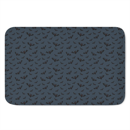 Halloween Vampire Bat Pattern Print Indoor Door Mat