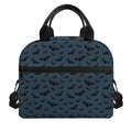 Halloween Vampire Bat Pattern Print Insulated Lunch Bag