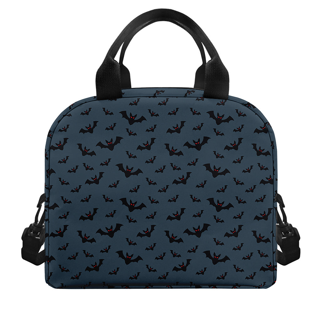Halloween Vampire Bat Pattern Print Insulated Lunch Bag