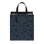 Halloween Vampire Bat Pattern Print Insulated Lunch Tote