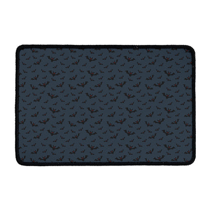 Halloween Vampire Bat Pattern Print Kitchen Mat
