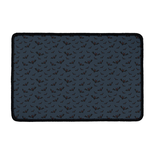 Halloween Vampire Bat Pattern Print Kitchen Mat