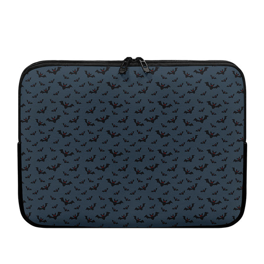 Halloween Vampire Bat Pattern Print Laptop Sleeve