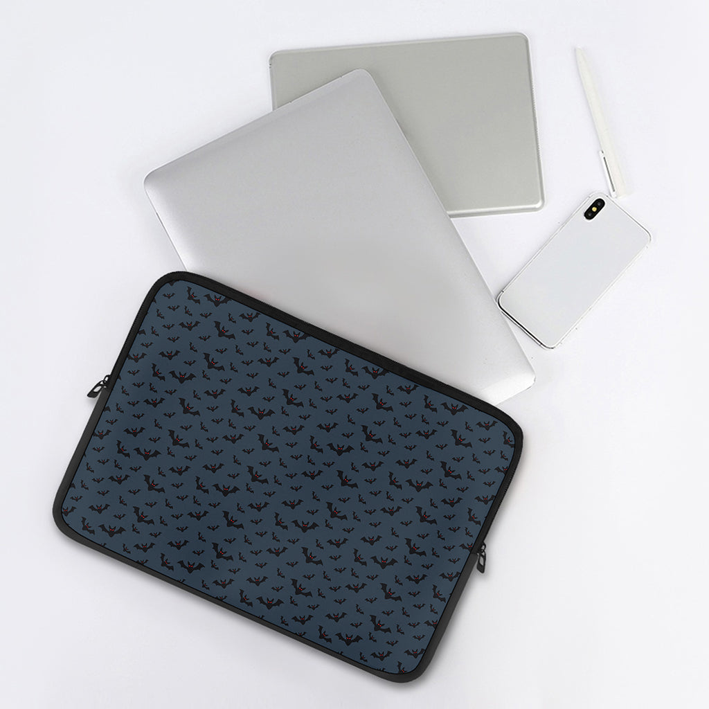 Halloween Vampire Bat Pattern Print Laptop Sleeve