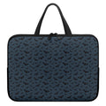 Halloween Vampire Bat Pattern Print Laptop Sleeve With Handle
