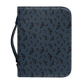 Halloween Vampire Bat Pattern Print Leather Bible Cover