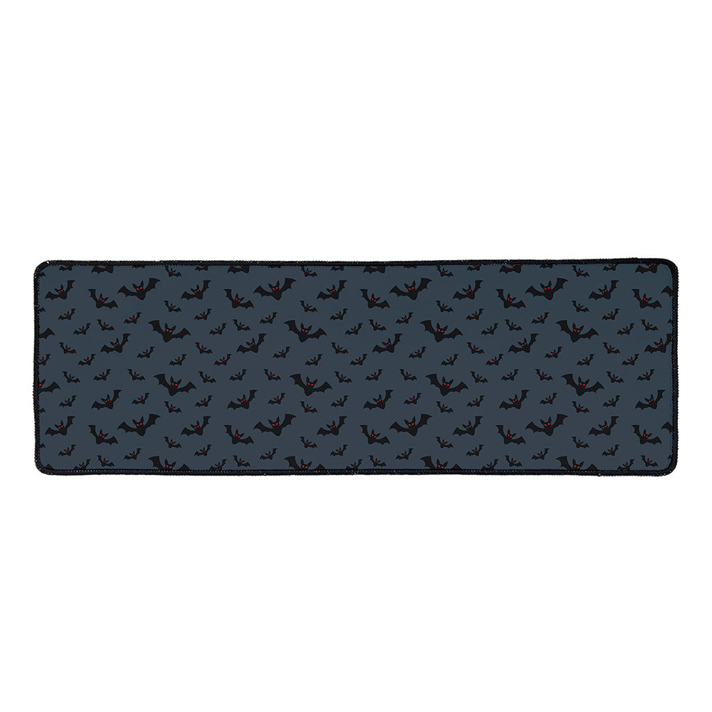 Halloween Vampire Bat Pattern Print Long Kitchen Mat