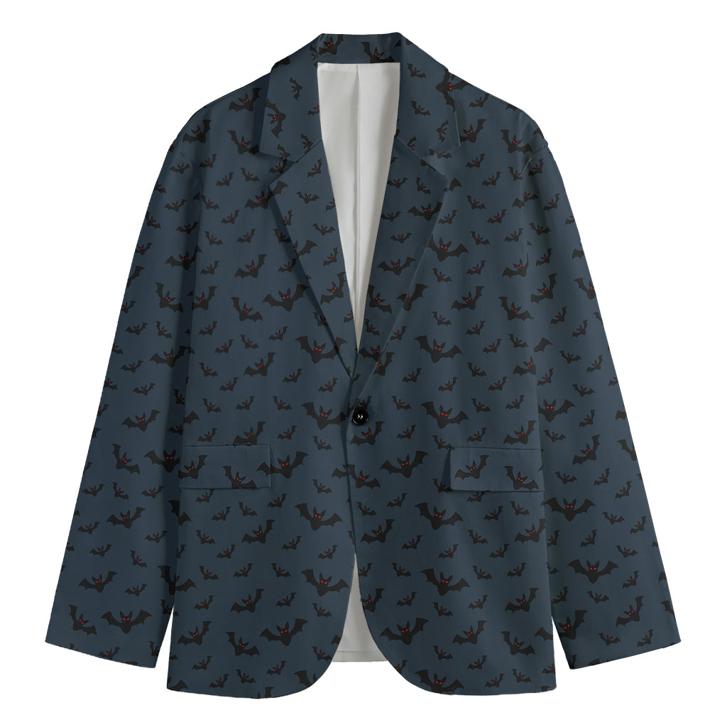 Halloween Vampire Bat Pattern Print Men's Blazer