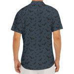 Halloween Vampire Bat Pattern Print Men's Deep V-Neck Shirt