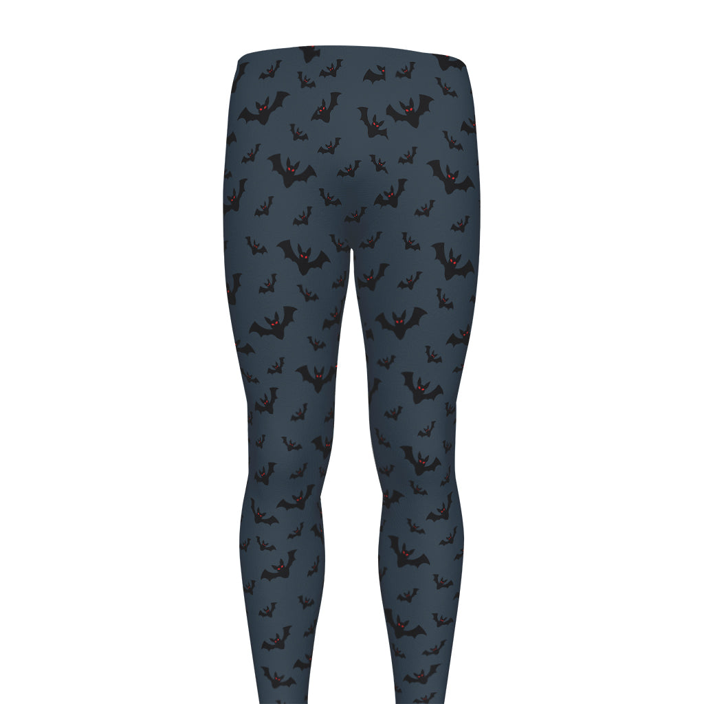 Halloween Vampire Bat Pattern Print Men's leggings