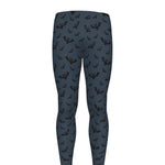 Halloween Vampire Bat Pattern Print Men's leggings