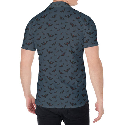 Halloween Vampire Bat Pattern Print Men's Shirt