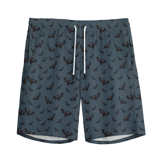 Halloween Vampire Bat Pattern Print Men's Sports Shorts
