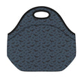 Halloween Vampire Bat Pattern Print Neoprene Lunch Bag