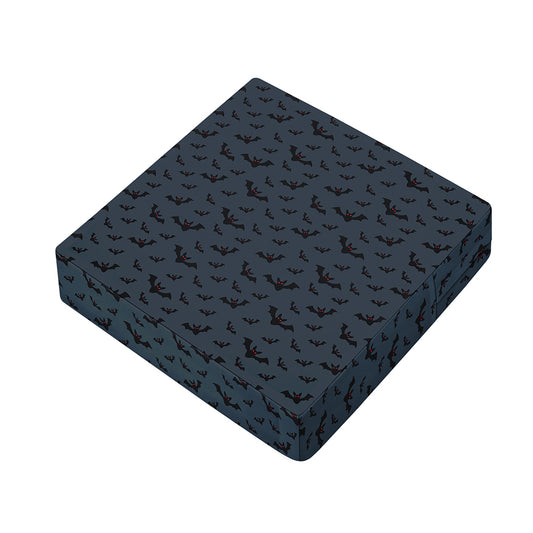 Halloween Vampire Bat Pattern Print Outdoor Seat Cushion Cover