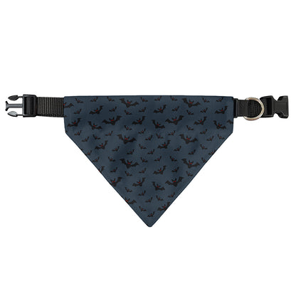Halloween Vampire Bat Pattern Print Over The Collar Dog Bandana